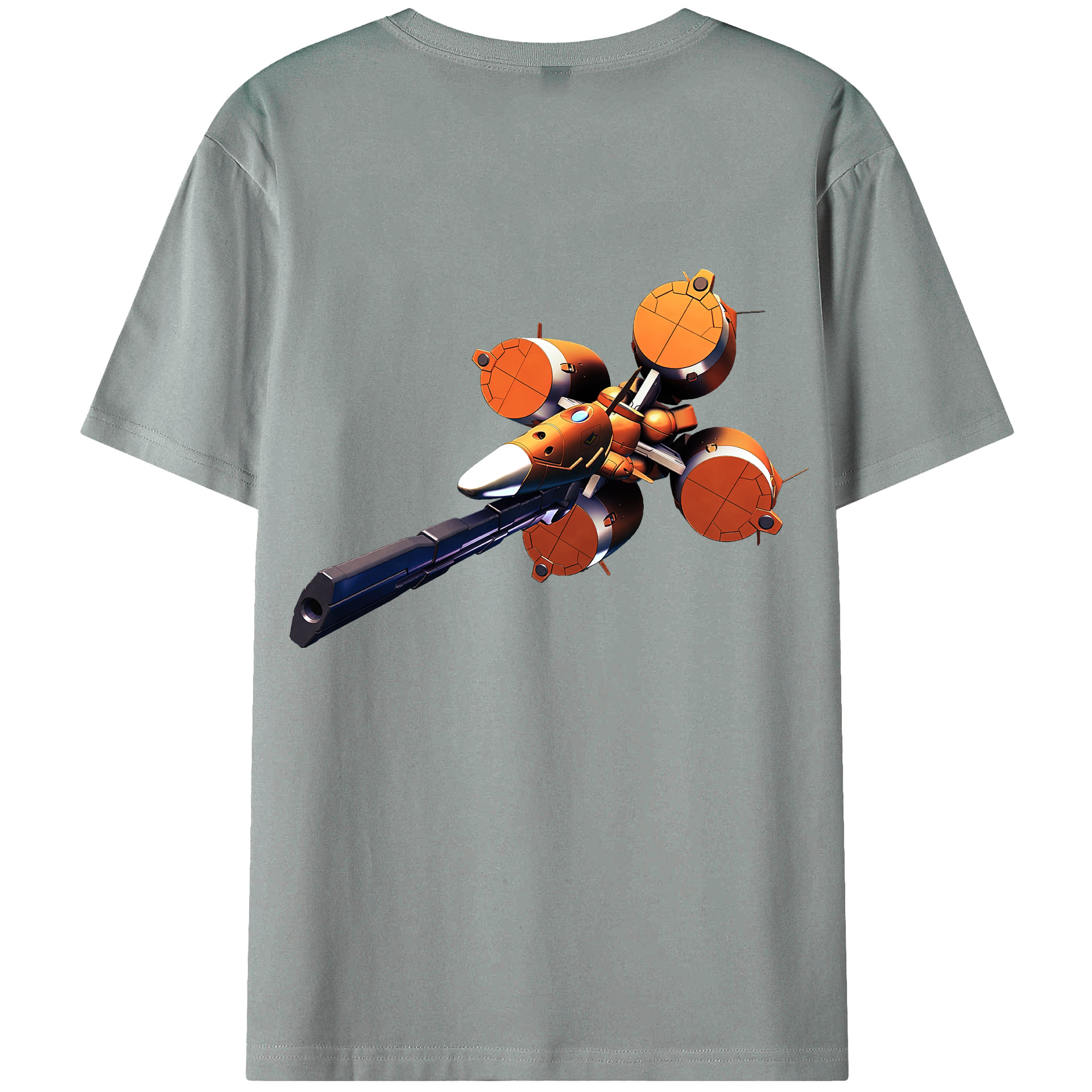 （画像用） 機動戦士ガンダム Mobile Suit Gundam 綿100％ メンズ半袖Tシャツ（バックプリント） 通気性